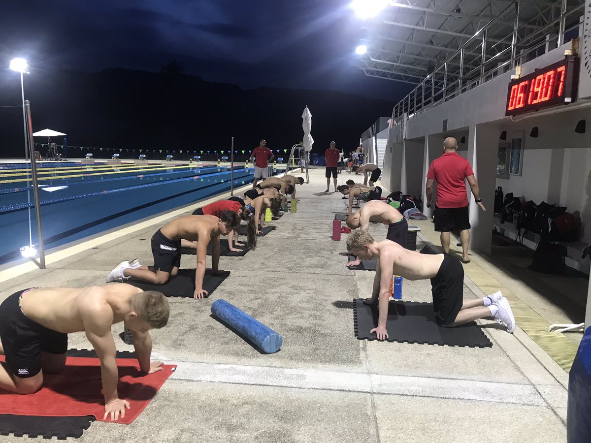 SwimWales's tweet photo. Good morning from the start of day 5 for Elite squad @Thanyapura1 No let up...all training hard on land and in the water https://t.co/ysXokOKJly
