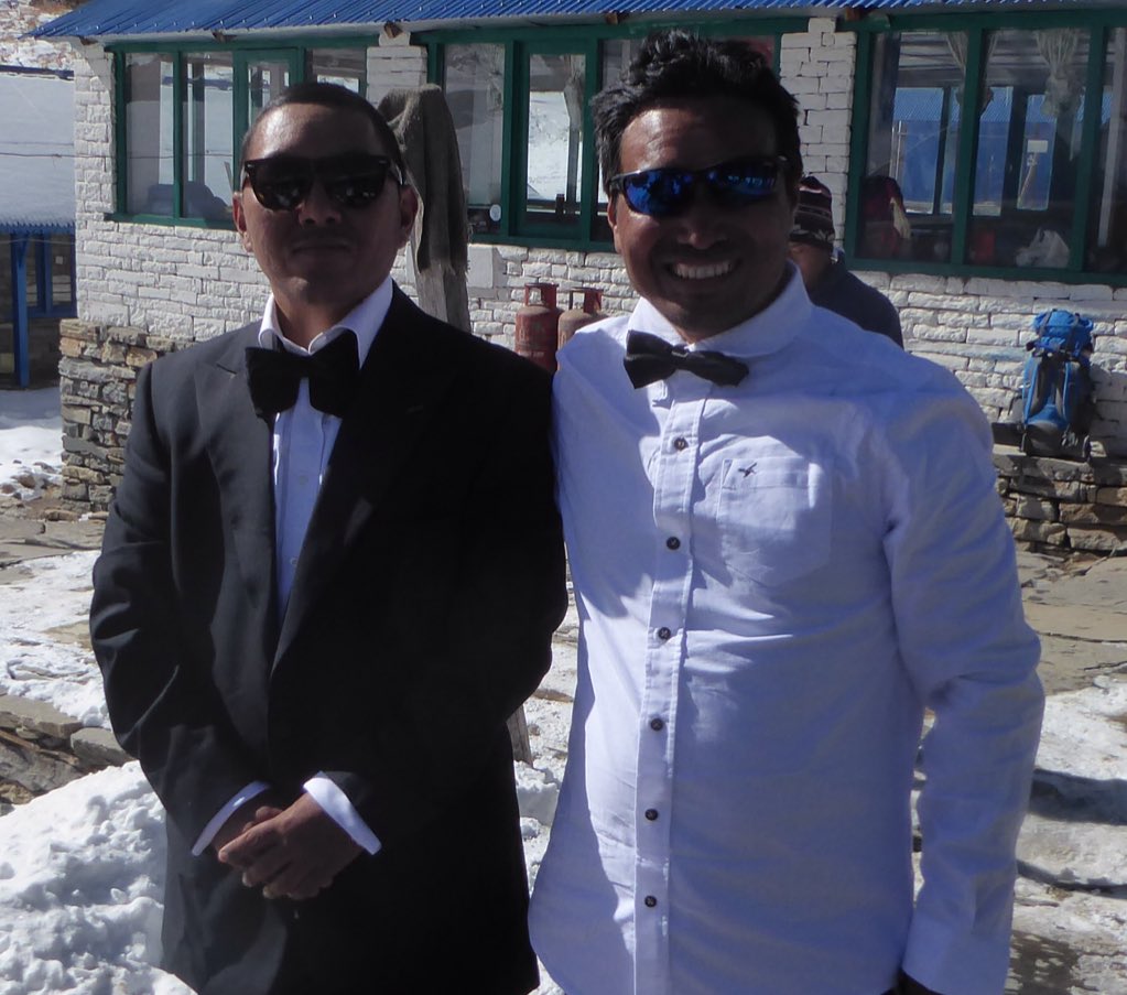 abc2018kd's tweet photo. Last but not least a thank you to @sherpakyadv . These 2 boys are remarkable. The care and commitment they have shown us to ensure we had the experience of a lifetime has been extraordinary.  Tsering and Nima @kingdownschool @STCadventures https://t.co/5kdoQT91T6
