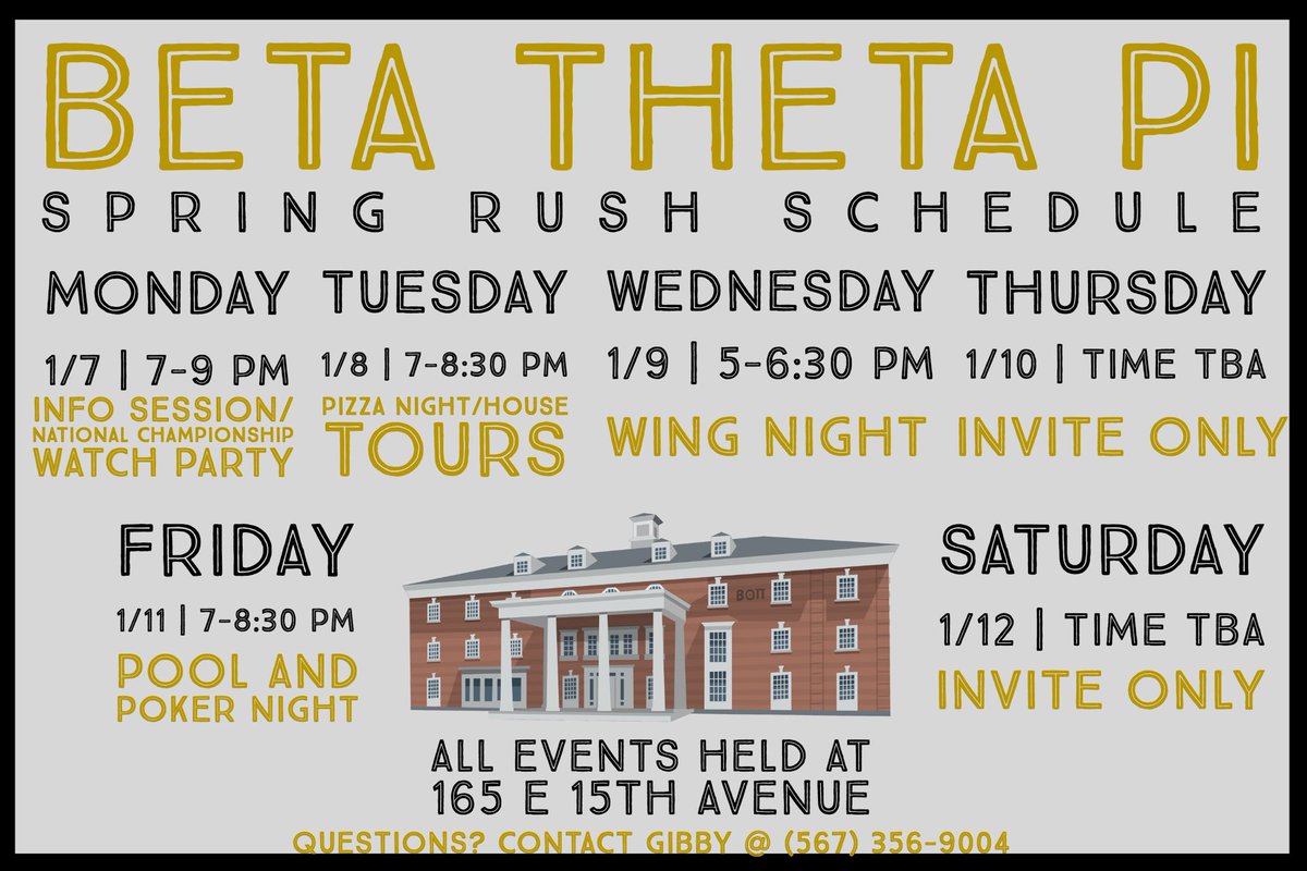 Beta Theta Pi - OSU tweet media
