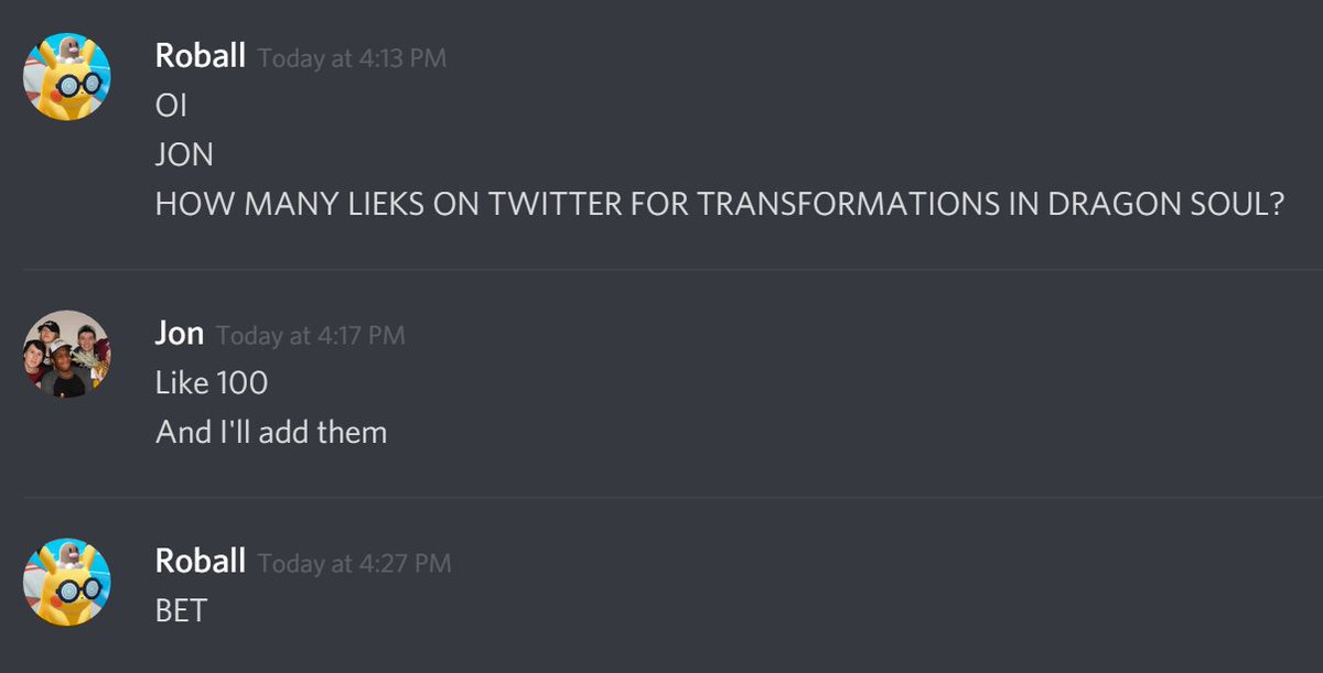 Roball On Twitter 100 Likes And Dragon Soul Gets Transformations