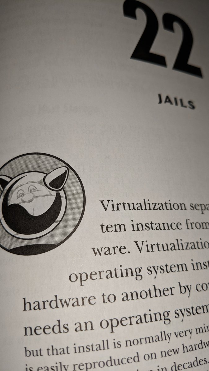 possnfiffer's tweet photo. Day 1: #100DaysOfCode progress: today I did a deep dive on #FreeBSD Jails using my #AF3E book as a guide. Yes, you saw right, I'm doing two 100DoC challenges, 100 days of at least 1 hour of #Python and an additional hour for #FreeBSD simultaneously, everyday! https://t.co/AosNVC9AqH