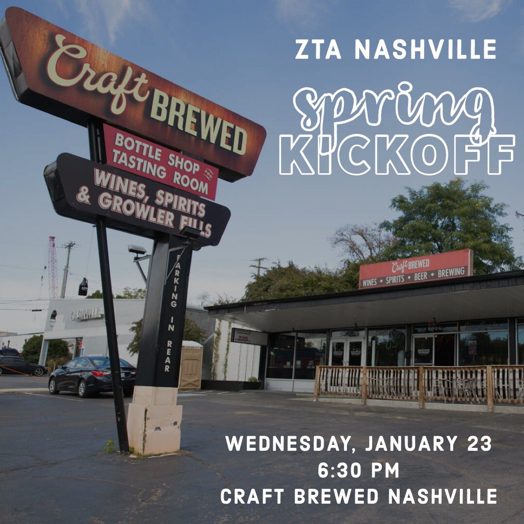 You're invited to our Spring kickoff event! Join us for a great time with sisters of all ages at Craft Brewed on 8th Avenue South. RSVP here: facebook.com/events/7800583…