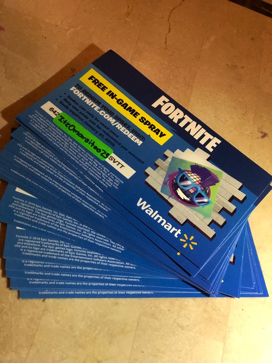 Fortnite Free Walmart Spray Codes | Fortnite Tracker Arena Fortnite Free Walmart Spray Codes | Fortnite Tracker Arena - 900 x 1200 jpeg 207kB
