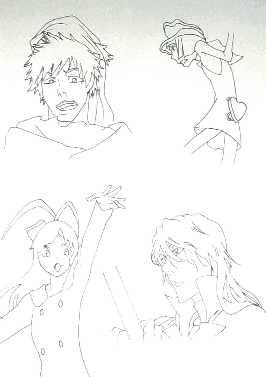 今日のBLEACH模写練習その1,2 