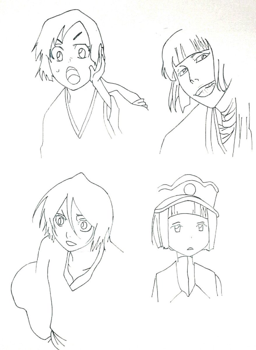 今日のBLEACH模写練習その1,2 