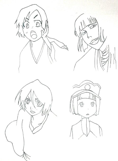 今日のBLEACH模写練習その1,2 