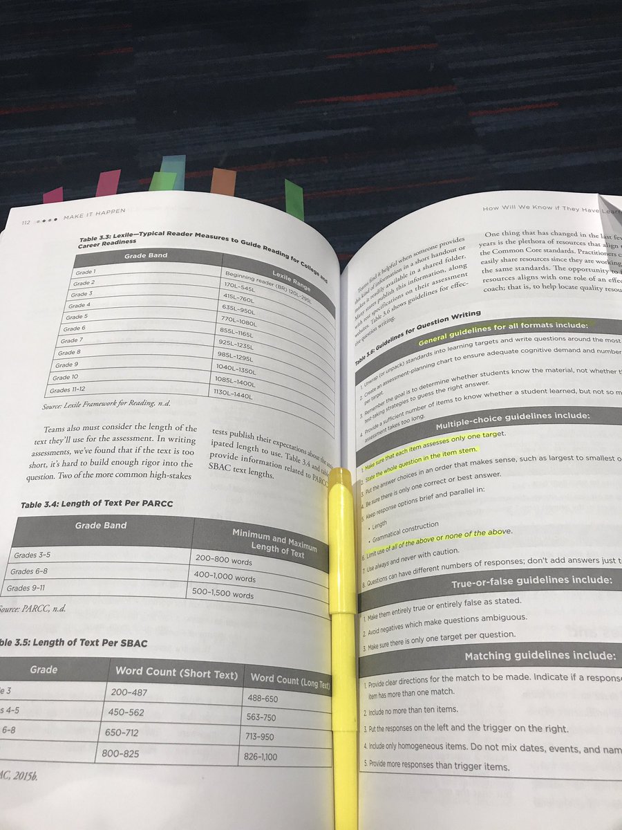 GUEPrincipal's tweet image. I might like this book a little! 😁 Writing common assessments is where a lot of teams get stuck. This is a great resource to help get past the “we weren’t trained how to write assessments” You CAN (and should) do it!! #LearningTargets @cjakicic @Bailey4learning @SolutionTree