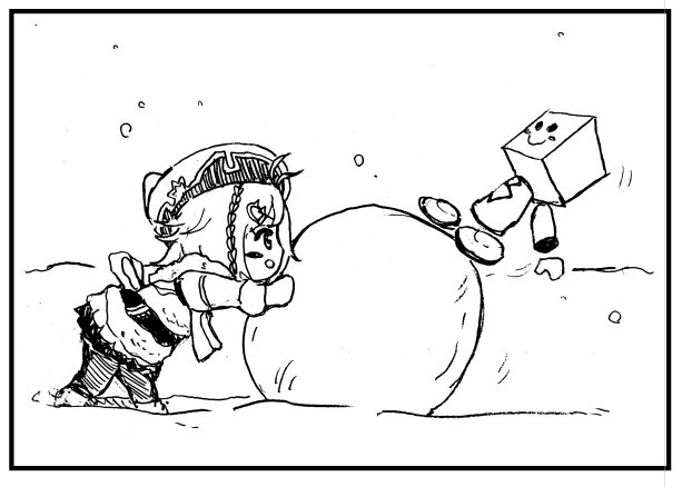 雪だるま作りは… #SiroArt #データベース漫画 