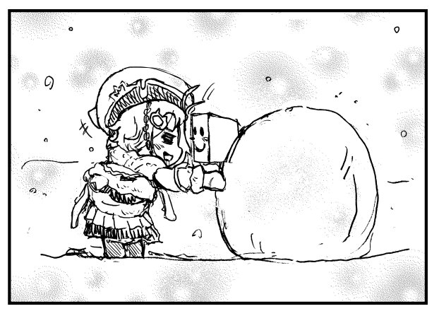 雪だるま作りは… #SiroArt #データベース漫画 