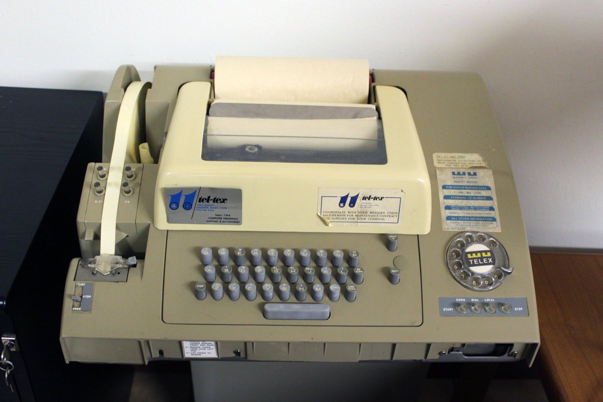 a person at Sydney's Church of Scientology just asked me if I could send my questions through via telex