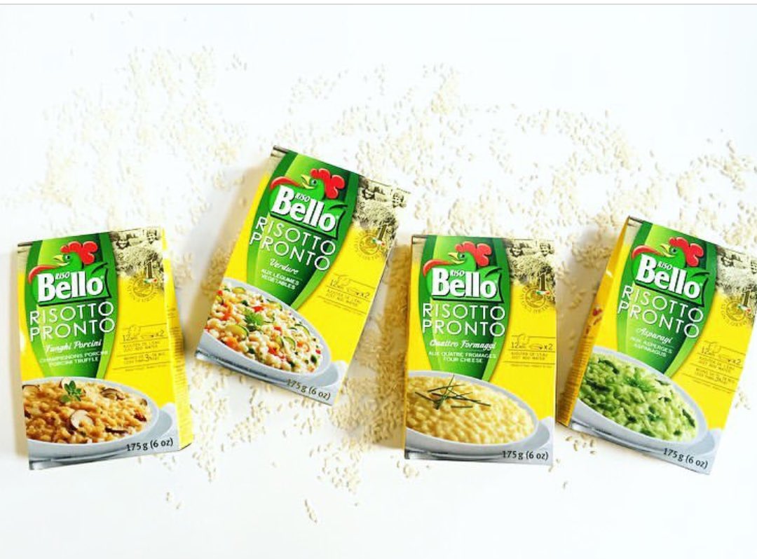 Risotto just got a lot easier. Risotto Pronto is quick, nutritious, and ready in just 12 minutes. 👌Garnish with your favourite toppings or serve as a side to compliment your dinner. Available in four delicious flavours: asparagus, four cheese, porcini mushrooms and veggie!