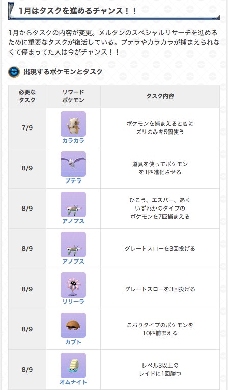 ポケモンgo攻略 Gamewith En Twitter メルタンのスペシャルリサーチが進められなかった方は1月がチャンスです T Co K7cmkfv1ta ポケモンgo T Co Flq9fwnwck Twitter