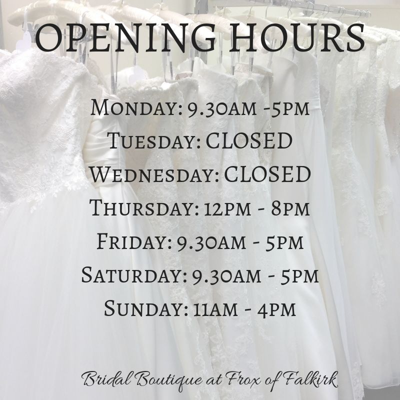 We are OPEN! Normal service resumes today in the bridal boutique. We can't wait to meet all our new brides! Xx #bridal #openinghours #shoplocal