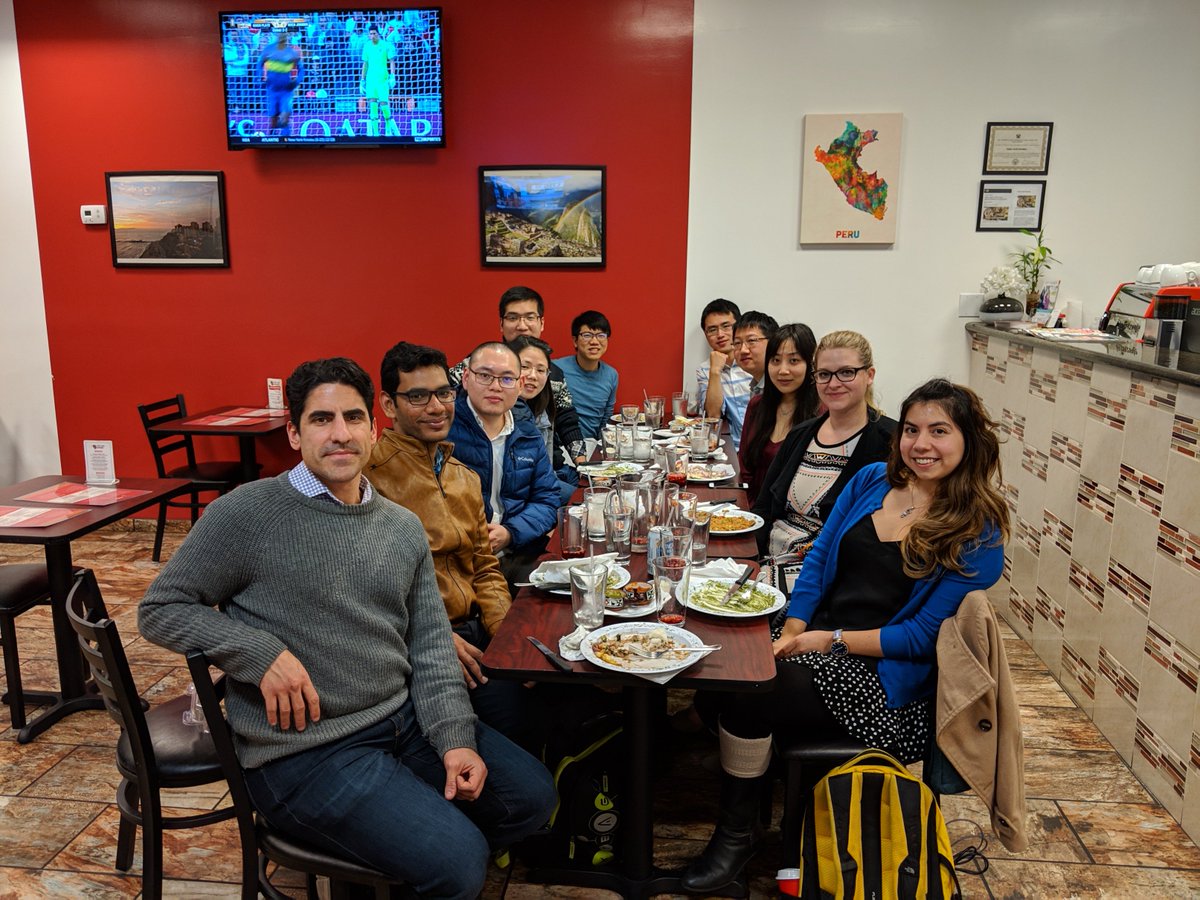 Congratulations to the most recent graduate from the group, Dr. Andrea Miranda! Some photos from her defense and farewell dinner.
