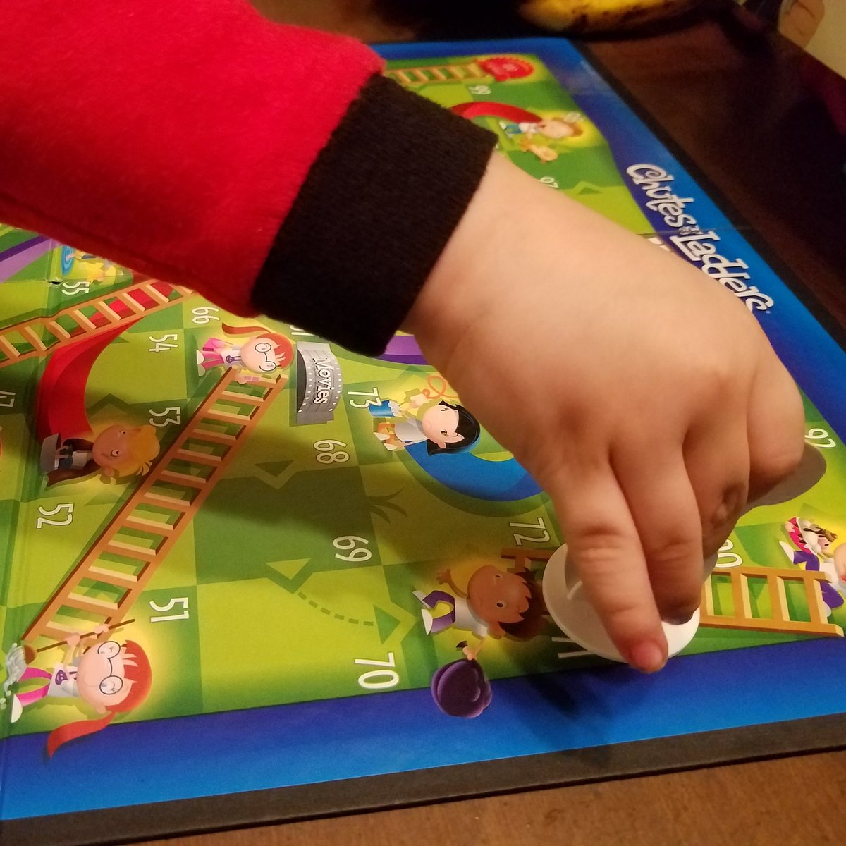 PBJamJelly's tweet photo. Chutes and Ladders today! It's actually the first time I've ever played it, didn't have it as a kid. Really great for teaching numbers to 100. #abookandagameaday #challenge #gameschooling #literacy #toddlerlife https://t.co/9R0cfsV8kK