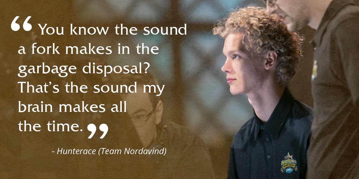 Incorrect_HS's tweet image. Happy New Year! We've been incredibly lucky to share the insights of some of the best players of the world last year, and we hope to continue to do so in 2019.

@NVD_Hunterace: You know the sound a fork makes in the garbage disposal? That's the sound my brain makes all the time.