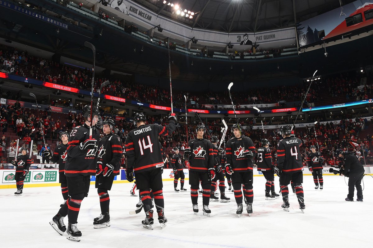 HockeyCanada's tweet photo. “Tough to no longer be pursuing gold at this world-class event, but we wish the remaining teams the very best of luck at the 2019 #WorldJuniors.” — Tom Renney @HC_WJC @HC_Men https://t.co/lUzGU0lpMu