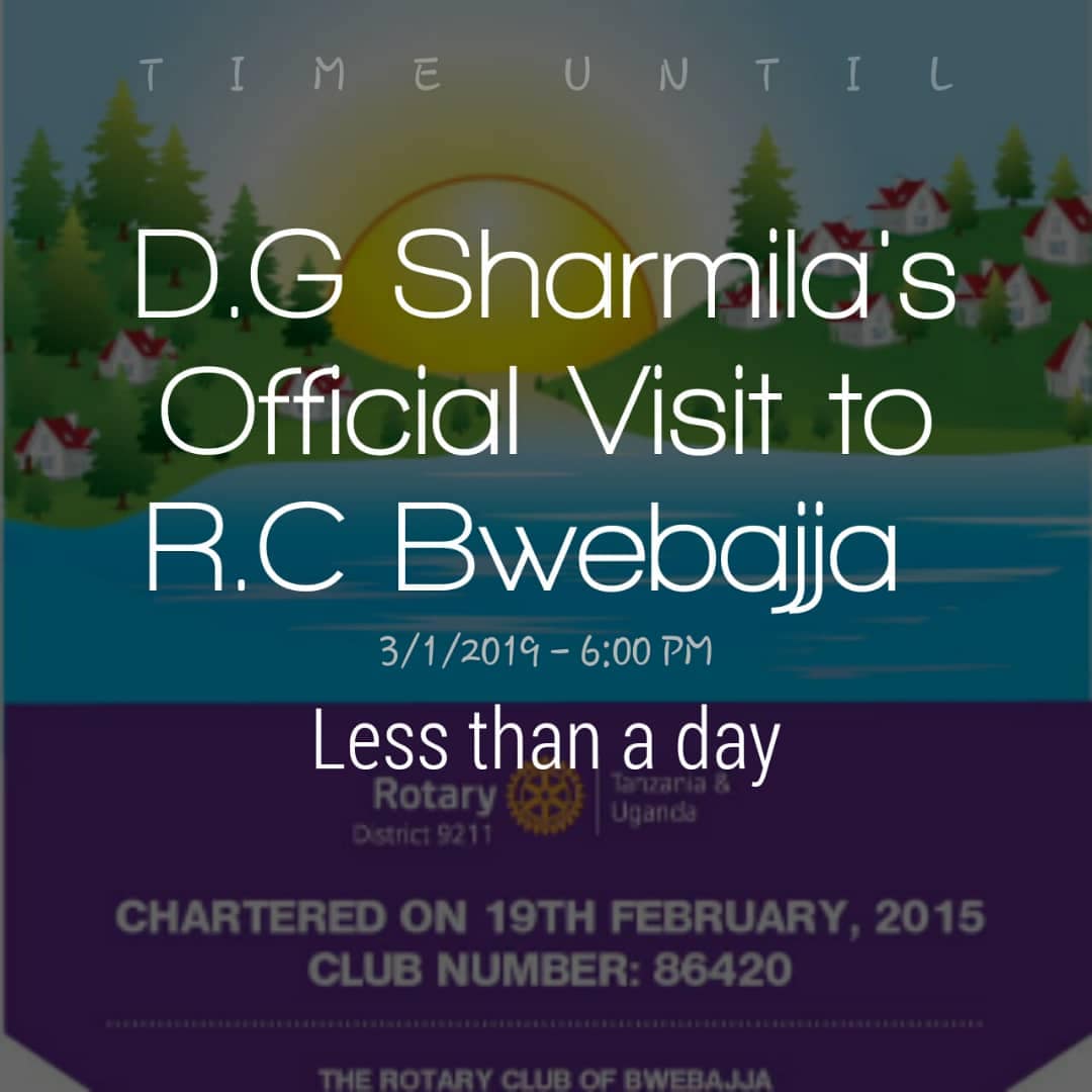 and here comes the day.. lets all be together at cabana restaurantas we host the DG.. <a href="/RctEbb/">ROTARACT ENTEBBE AIRPORT-THE PILOTS ✈✈✈ - RID9214</a> <a href="/Mqgalabuzi/">Moses Quinion Galabuzi</a> @rotaract_d9212