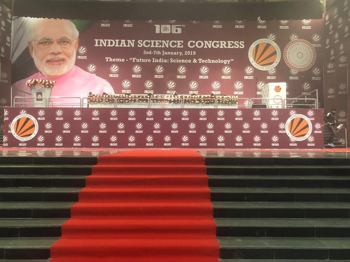 usm_1984's tweet image. Stage is all set to began 106th session of #IndianScienceCongress at jalandhar @ndpsr @PIB_India @PIBHindi @kalyanbarooah #PMModiAtLPU #ISCatLPU #ISC2019 #THINKBIG @indianscinews @ashajyoti11 @dineshcsharma @TVVen