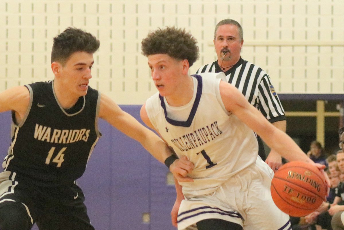 wmjdeaton's tweet photo. Boys🏀Solid 49-32 win by @WAHS_Buckhorns vs @DV_Athletics Wed. night. @GabeSpringer23 had 16 points; @rosentha1elijah picked up 13; Vosburg had 3 treys; @IzaiahSantiago3 9 total w/a trey; @G_money454545 got 2. @Shafer25Jackson led DV with 9. 💜🦌🖤⚔️🏀 @TheNewsEagle1 https://t.co/ZlvgyD68Zj