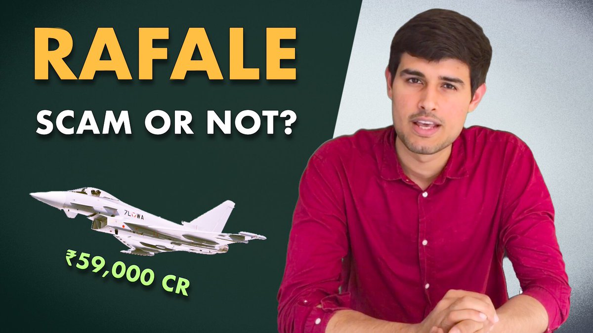 dhruv_rathee's tweet photo. Watch this explanatory video to understand all the events in the #Rafale controversy, as they occurred.

Link: https://t.co/MfJBoNtQ9U https://t.co/Q9airCFtQu