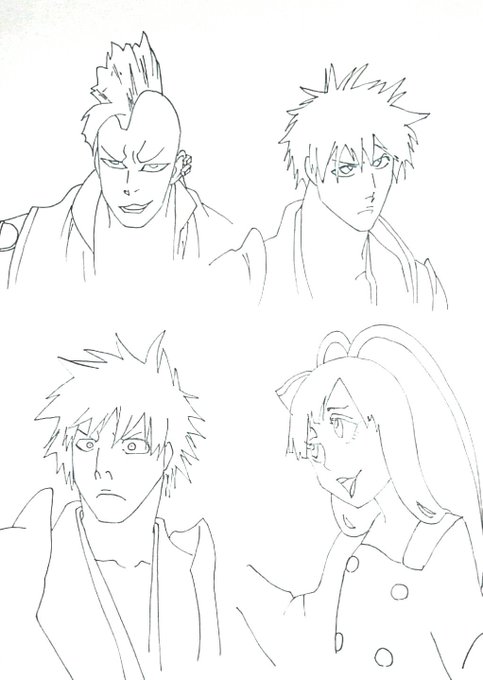 BLEACHの模写練習その3,4!!!! 