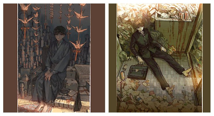 ツイッターで画像上げると周りの枠の色を画像の色に合わせて勝手に決めてくれるけどそれが毎回楽しみ！縦長の絵の場合サムネにされる部分も上げるまで分からないからそれもちょっと楽しみ！たまに変なところ表示されてるのがマヌケでかわいい～～ってなる(最近あまりない)