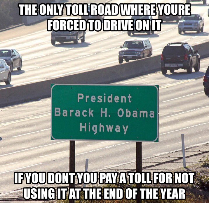 USAwhole's tweet photo. @RealJamesWoods Are you driving on Obama highway https://t.co/PDo0WJrWZz