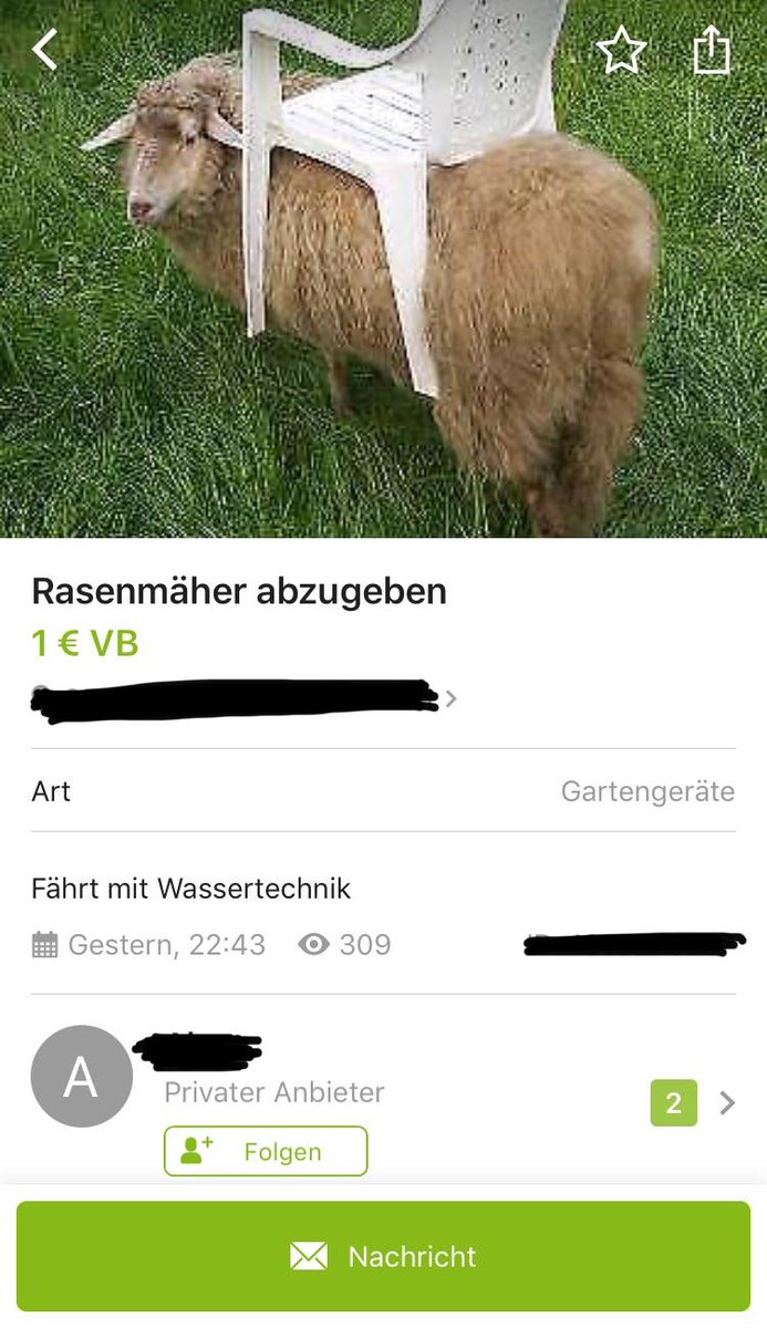 Umweltfreundlich! #eBayKleinanzeigen