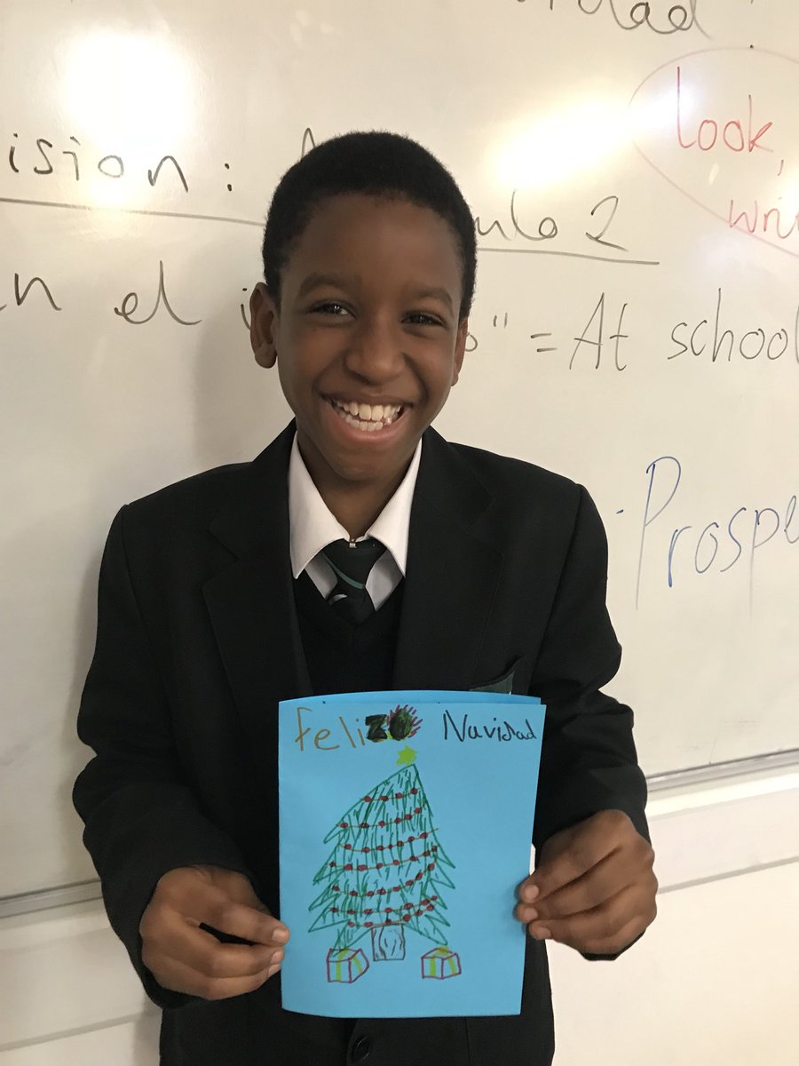 FHSLanguages's tweet photo. ¡Feliz Navidad! Year 7 made some beautiful Spanish Christmas cards yesterday 🎅🤶🎄 https://t.co/2cNWnbwDko