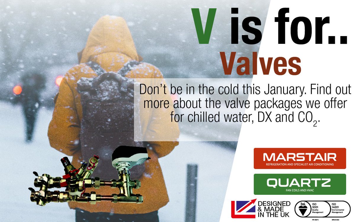 ADVENT ALPHABET - V is for Valves  

Find out more about which valves are available for our units. ow.ly/sQJp50jUNSf  

#Christmas #Advent #Alphabet #visforvalves #Valves #2portvalves #4portvalves