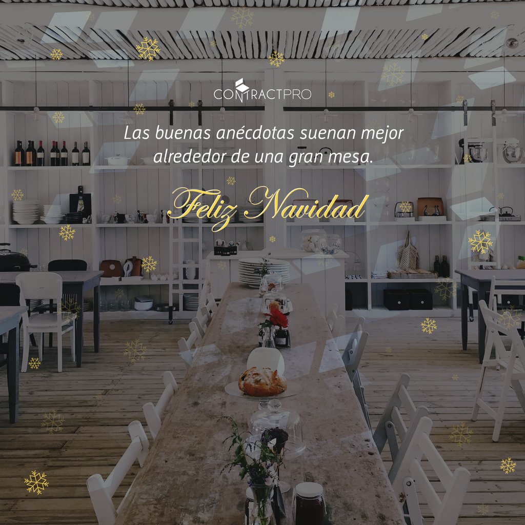 contract_pro's tweet image. #ContractPro os desea 
✨ F E L I Z N A V I D A D 🎄

buff.ly/2KpGTeL

#navidad #feliznavidad #mobiliarioparahosteleria