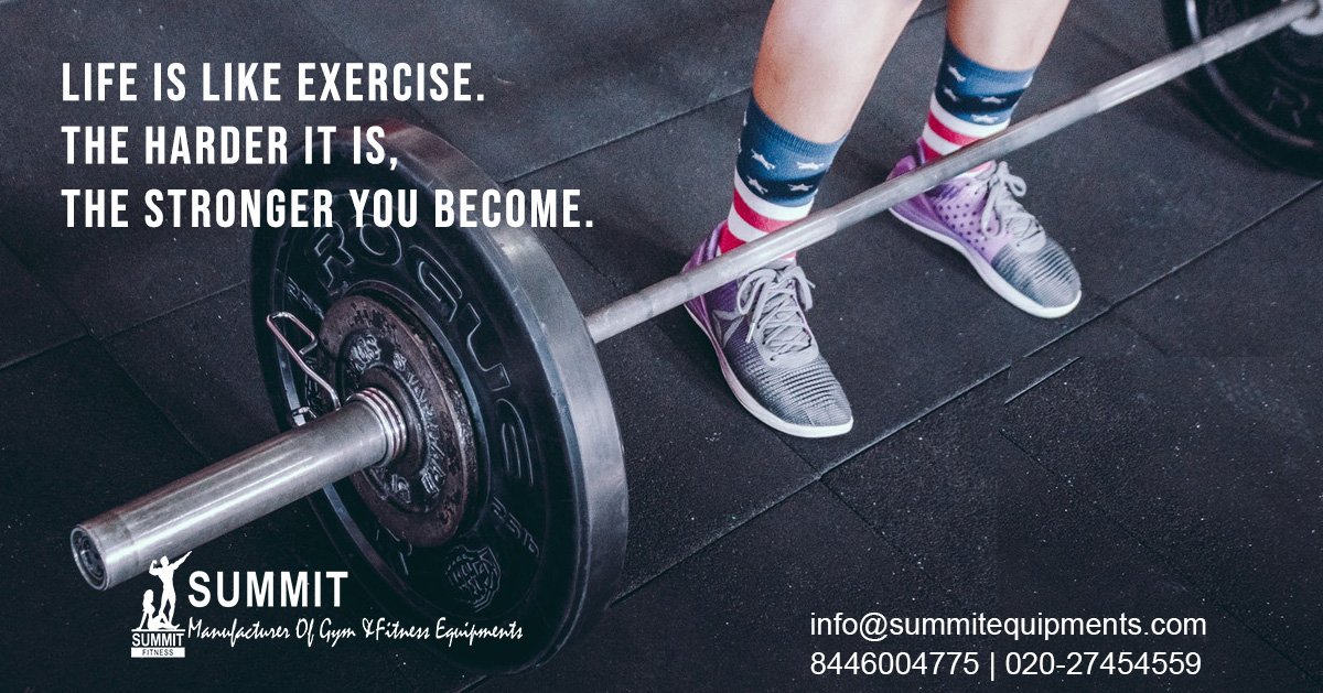 summitequipmen2's tweet photo. Your life is just like an exercise. That means like when you exercise hard your body become stronger. Just like it when life gives you difficult times and when you surpass it you will come as a stronger person than never before.

#gymEquipments

https://t.co/O0hT89QgVd https://t.co/JjO5YOw0uR
