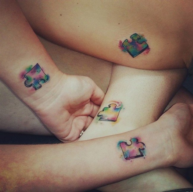 83 Matching Puzzle Piece Tattoo Ideas - TattooGlee | Puzzle tattoos, Puzzle  piece tattoo, Matching tattoos