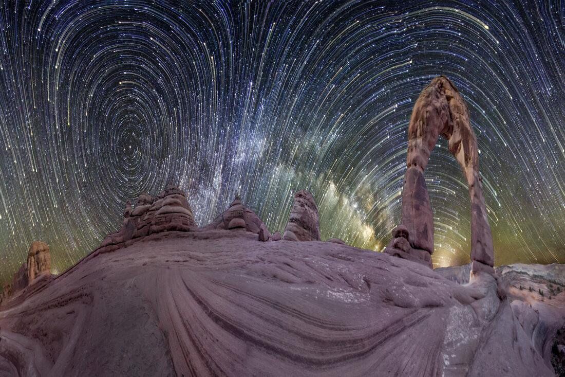 maximaxoo's tweet image. #Space: 360° #startrail panorama of Delicate Arch, #Utah. #GoodMorning!
vincentbrady.com/planetary by Vincent Brady