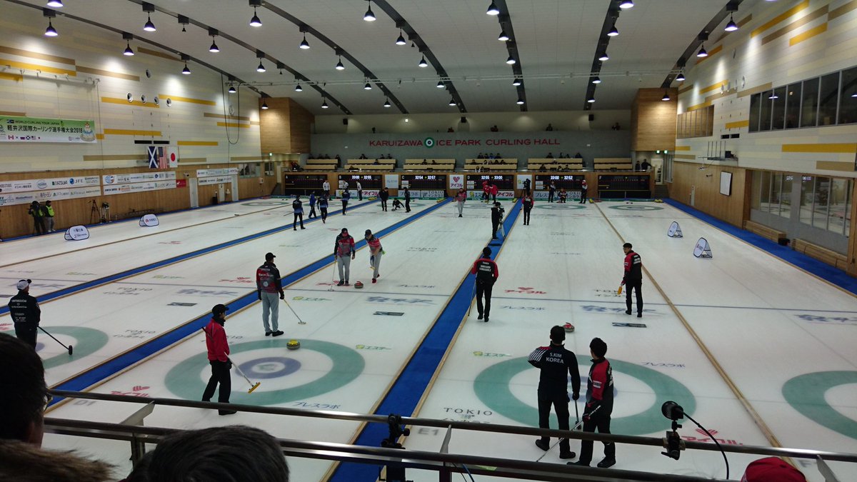 Men's QF 始まったー！
#karuizawainternational #軽井沢国際カーリング #curling #Curkal