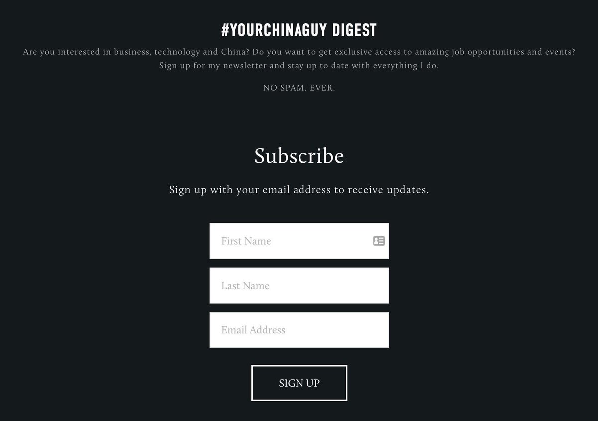 I’m launching #YourChinaGuy newsletter!

yourchinaguy.co/newsletter

Job offers, events, networking, content and much much more.

🔥🔥🔥