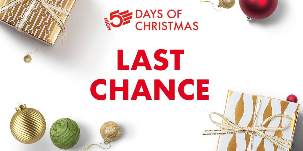 HIGH5Nutrition's tweet photo. π
(HIGH)5 DAYS OF CHRISTMAS π
FIVE GOLDDDD RINGS! π Just kiddingβ¦ But you are going to love today's prize
Click here to enter... https://t.co/luJQhQ9sVT π
#HIGH5daysofchristmas #day5 https://t.co/HcPLAJters