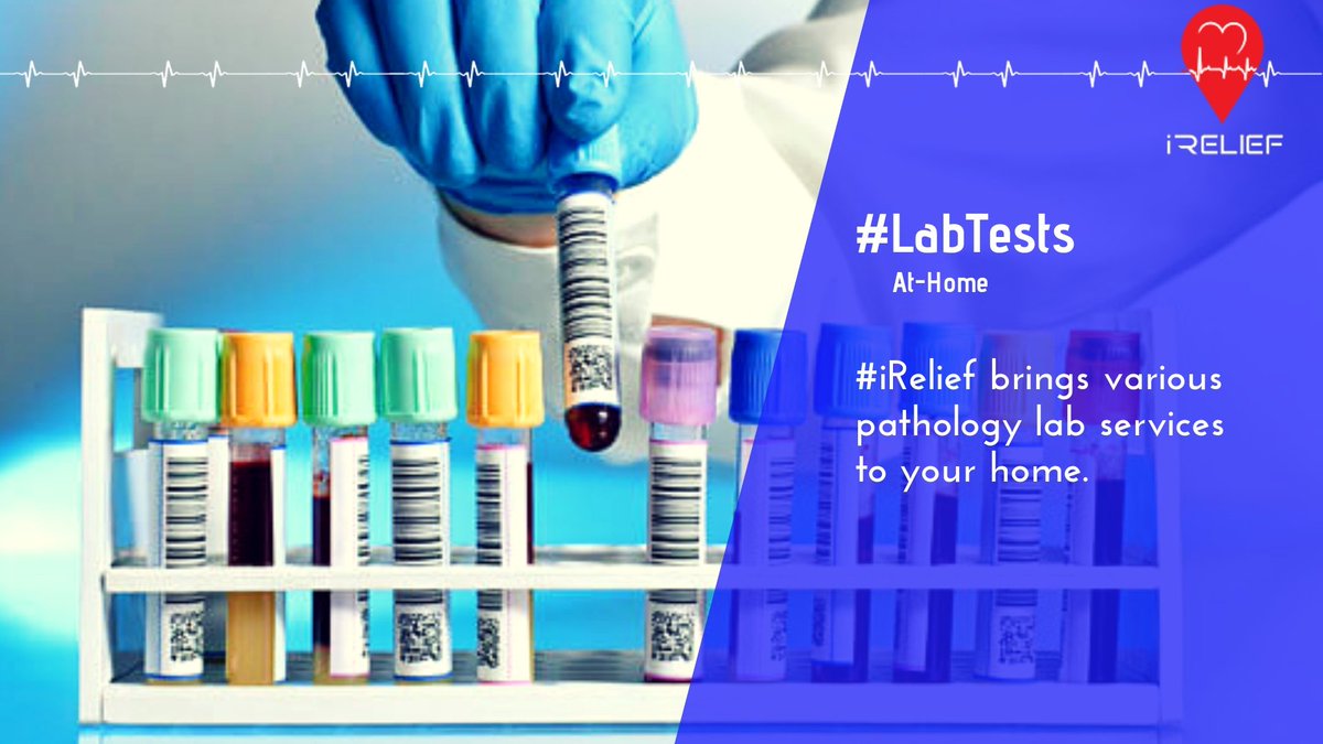 iReliefServices's tweet photo. Diagnostics at your doorstep!
#iRelief brings various pathology lab services to your home. We adhere to WHO and standard Indian medical practices. https://t.co/UReEqGMiKK
#homecare #LabTestsatHome #LabTests https://t.co/oiasL5YZhB