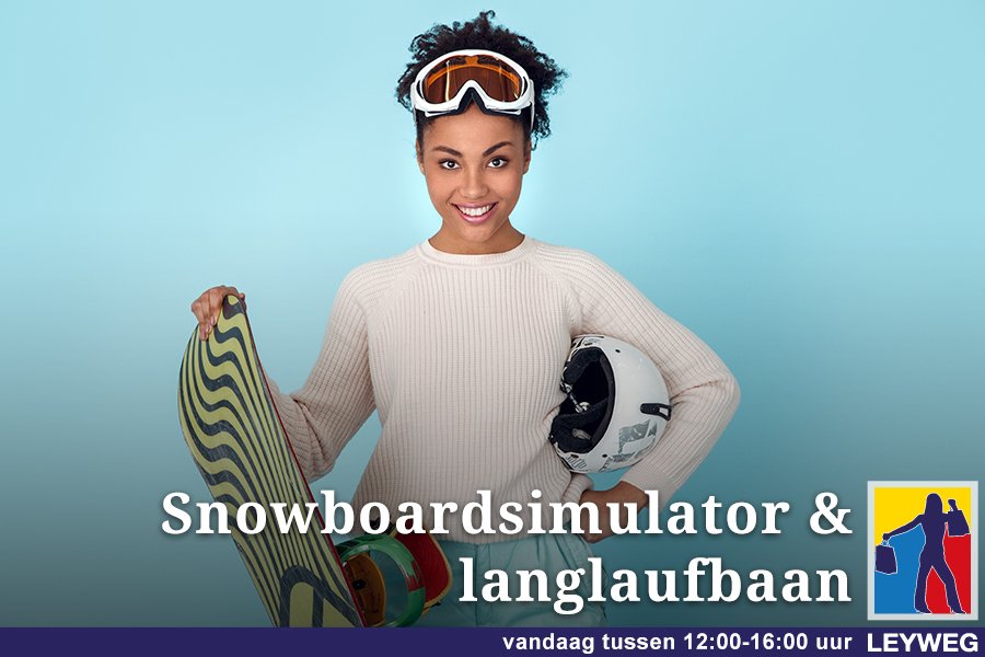 Wie heeft er zich gisteren gewaagd aan onze rodelbaan? Vandaag hebben we als daily special op ons Kerstfeest een snowboard simulator en een langlaufbaan. Morgen? Dan zijn de winkels gewoon geopend en is er een schaatsbaan!