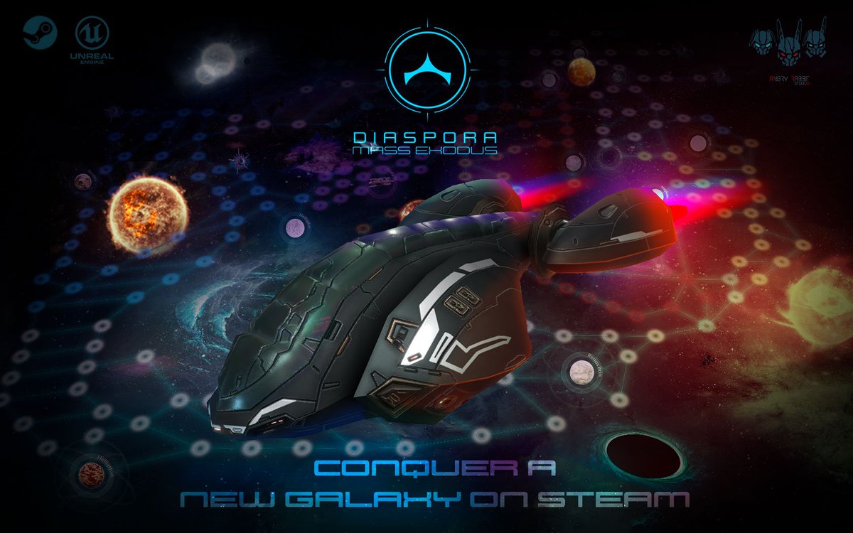 ARSNation's tweet photo. Diaspora : Mass Exodus is now live on @steam_games @UnrealEngine  @UnrealDevGroup Check out our space MMO, join up and have a blast! https://t.co/2Jd6iX3Sba