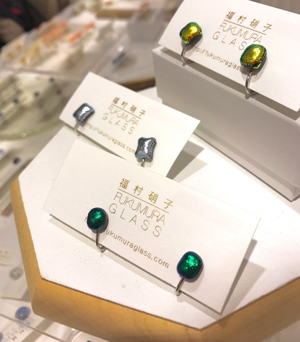ガラス作家福村彩乃氏が主宰する上野のガラス工房＜福村硝子＞のPOP UP