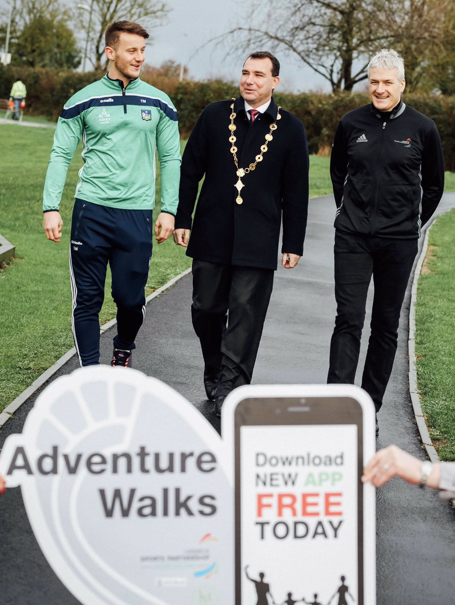 Special thanks to <a href="/TomMorrissey96/">Tom Morrissey</a> <a href="/jamesjcollins/">James Collins</a> &amp; <a href="/HealthyLimerick/">Healthy Limerick</a> in helping us launch the Adventure walk App @ 10 locations! Free to download &amp; easy to use. Will keep you active over the festive period! Lough Gur &amp; Kilmallock will be live early 2019 #beactive #activelimerick
