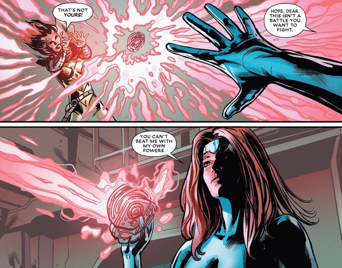 phoenixsource's tweet image. "I'm sorry... I used you... as a punching bag"
"That's what family's for"
—Jean Grey and Hope Summers in X-Men: The Exterminated