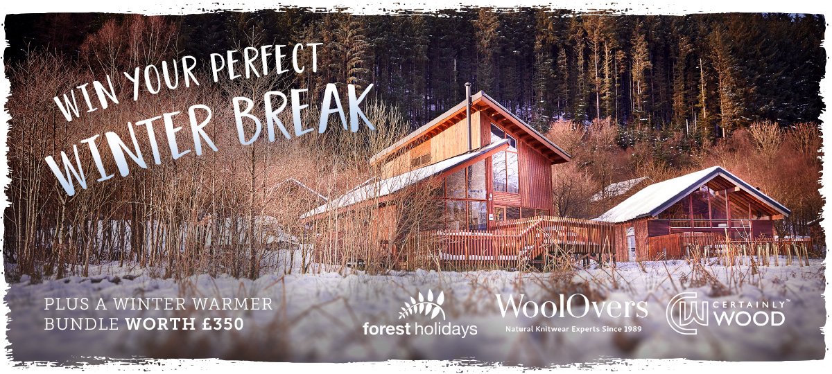 ❄️ We're giving you the chance to #win a winter break in a cabin of your choice! Plus, a £350 winter warmer bundle from <a href="/kilndriedlogs/">Certainly Wood</a> &amp; <a href="/WoolOvers/">WoolOvers</a>! #RT and #enter here: bit.ly/2Sk0gcR #competition ❄️