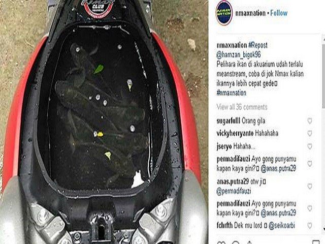 Hehe, Nih Aksi Konyol Emak-Emak yang Salah Gunakan Bagasi NMax.. Segitunya berita360.com/hehe-nih-aksi-…