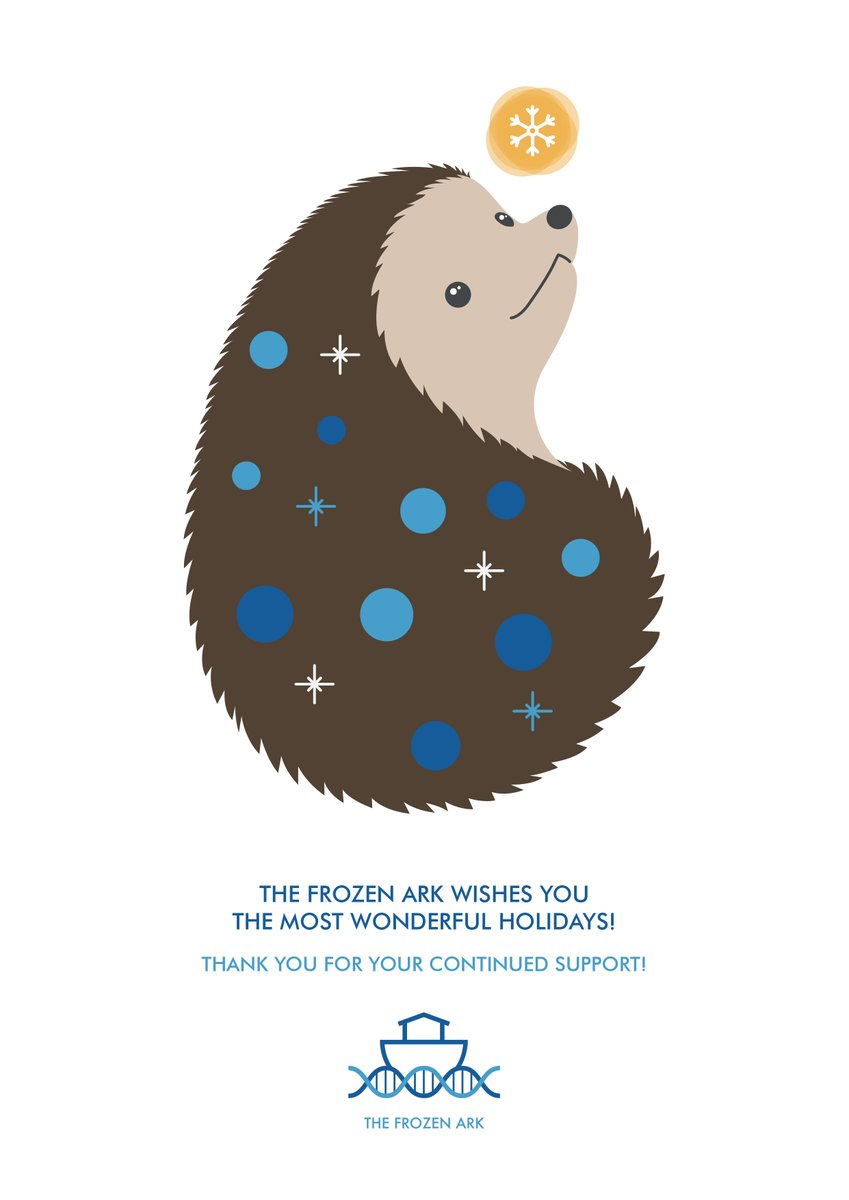 frozenark's tweet photo. A big thank you to our audience, students, staff, friends, partners, collaborators, donors and funders for the continued support of our vision. Happy holidays from all of us at Frozen Ark!

design by @pretty_sciences 
@HLFEastMids #HLFsupported @BBSRC #cryoarks #endangeredanimals https://t.co/F5Qb8VZBzu
