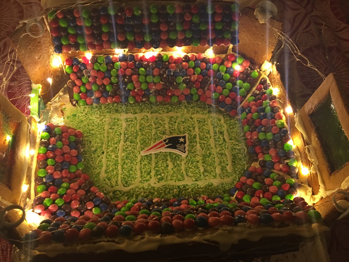 dougventola's tweet photo. Hey @GilletteStadium how do you like my gingerbread Gillette Stadium? https://t.co/SYdifLkdiR