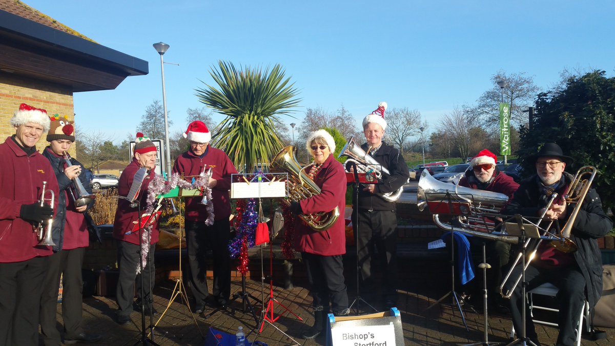 Thank you to all who have stopped by to listen to us. We've enjoyed adding to the Christmas festivities in Bishop's Stortford this December. Happy Christmas to all of our supporters and friends from Bishop's Stortford Band.