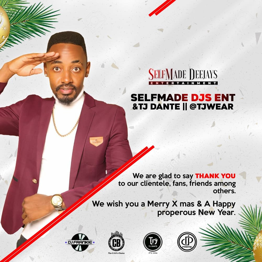 Tj_Dante's tweet photo. SELFMADEDJSENT, TJDANTE &amp; TJWEAR thank all the clientele, friends &amp; fans for working with us and your support, we wish you a Happy Festive Season 🎉 #SelfmadeDjsEnt #tj #tjwear https://t.co/GbeIp3CZYN